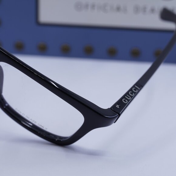 Gucci GG1737O 001 Rectangle Eyeglasses - Black 54mm - Picture 5 of 11